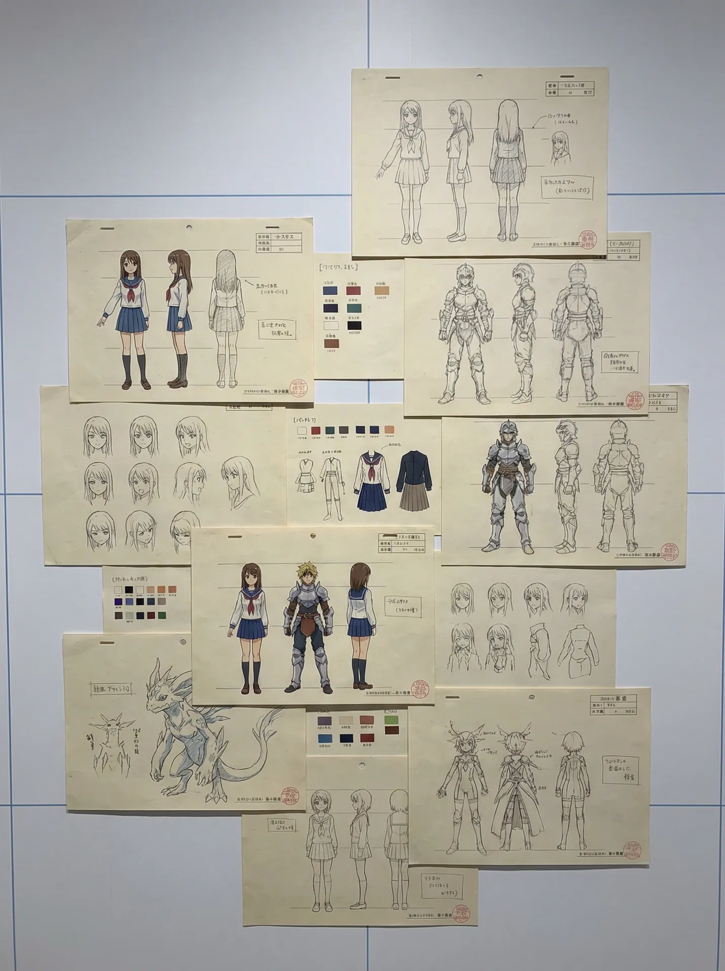 h动漫 动画监督佐藤凛的角色设定集